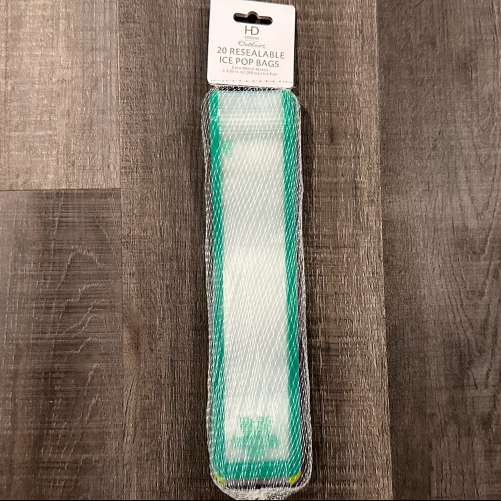 💞 New 20-Pack Resealable Ice Pop / Gogurt Bags